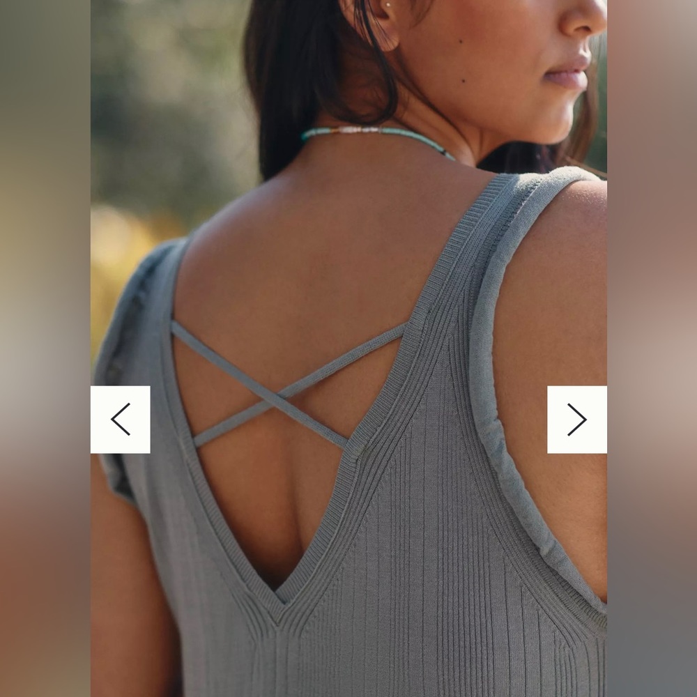 NWT Anthropologie/Daily Practice Ribbed Sweater Midi Dress, Size L - Picture 5 of 11